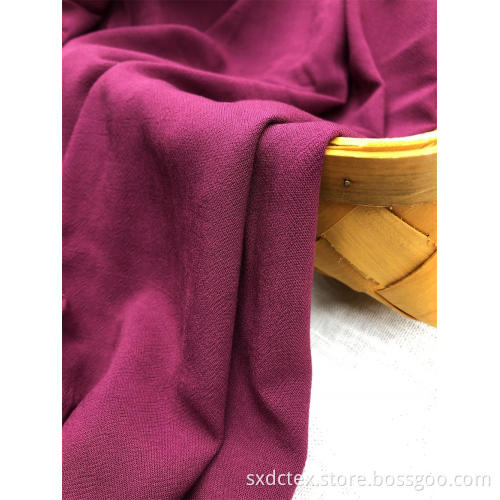 Bright Coral Piece Dye Rayon Woven Fabric